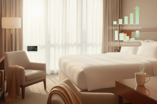 Chambre d'hotel à la bonne température