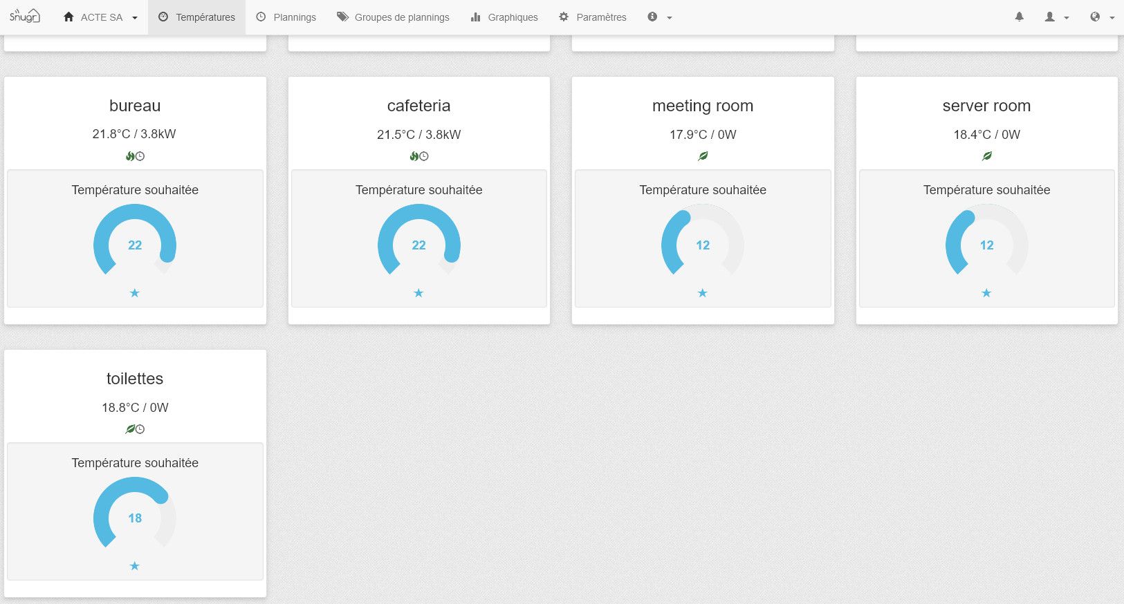 Gestion du chauffage électrique par Snugr Gestion du chauffage électrique par Snugr