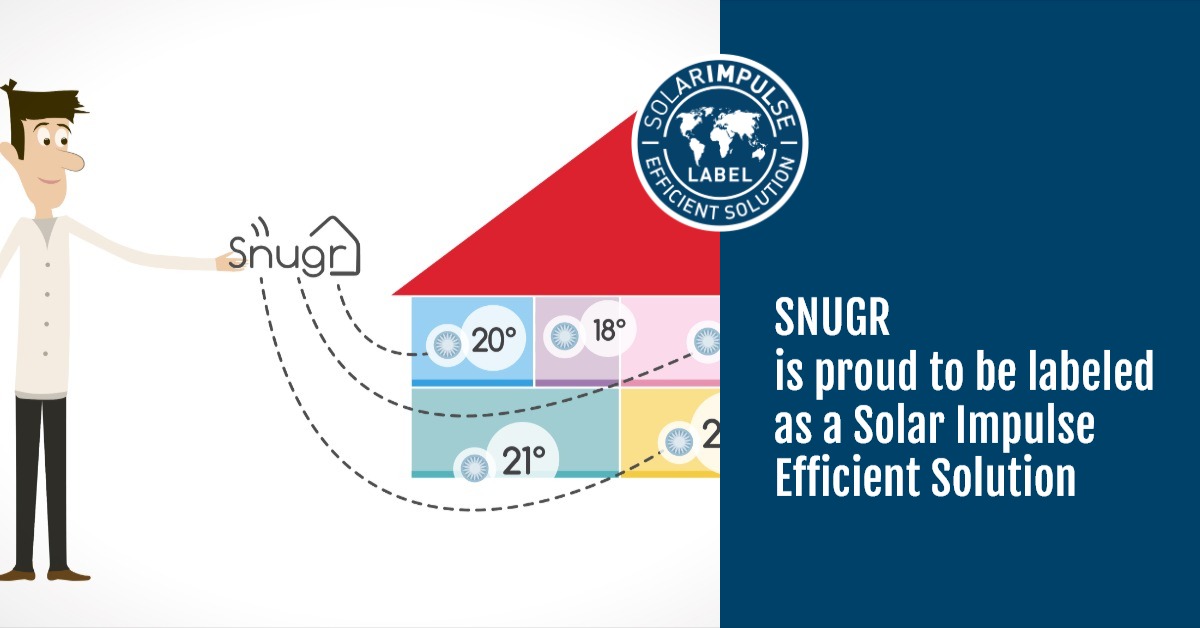 Snugr has been awarded the Solar Impulse Efficient Solution label
