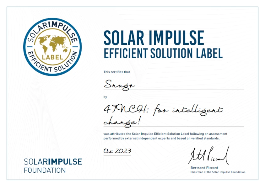 Label "Solar Impulse Efficient Solution"